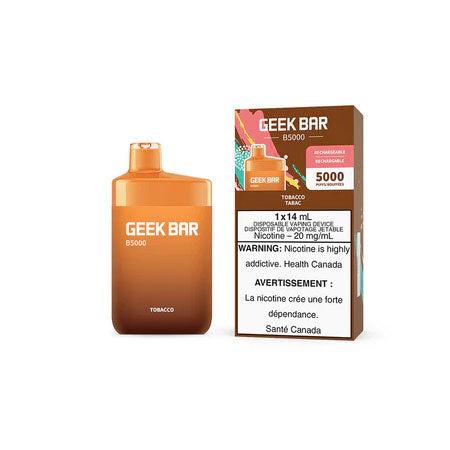 Geek Bar B5000 Tobacco Disposable - Online Vape Shop Canada - Quebec and BC Shipping Available