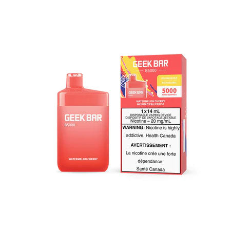 Geek Bar B5000 Watermelon Cherry Disposable - Online Vape Shop Canada - Quebec and BC Shipping Available