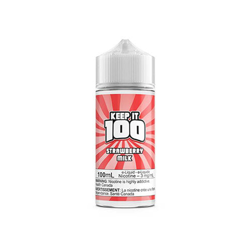 Keep it 100 Strawberry Milk - Online Vape Shop Canada - Quebec and BC Shipping Available