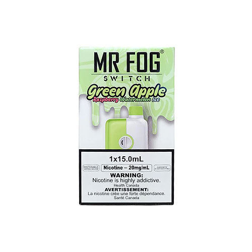Mr Fog Switch Green Apple Raspberry Watermelon Ice - Online Vape Shop Canada - Quebec and BC Shipping Available