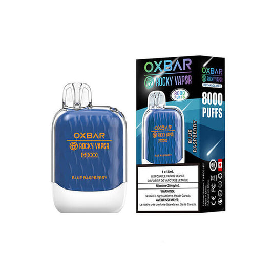 Ox Bar G8000 Blue Raspberry Disposable Vape - Online Vape Shop Canada - Quebec and BC Shipping Available
