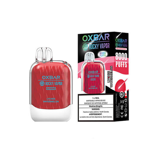 Ox Bar G8000 Lychee Watermelon Disposable Vape - Online Vape Shop Canada - Quebec and BC Shipping Available