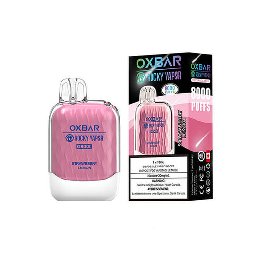 Ox Bar G8000 Strawberry Lemon Disposable Vape - Online Vape Shop Canada - Quebec and BC Shipping Available