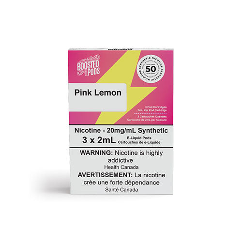 Boosted Pink Lemon Stlth Compatible Pods - Online Vape Shop Canada - Quebec and BC Shipping Available