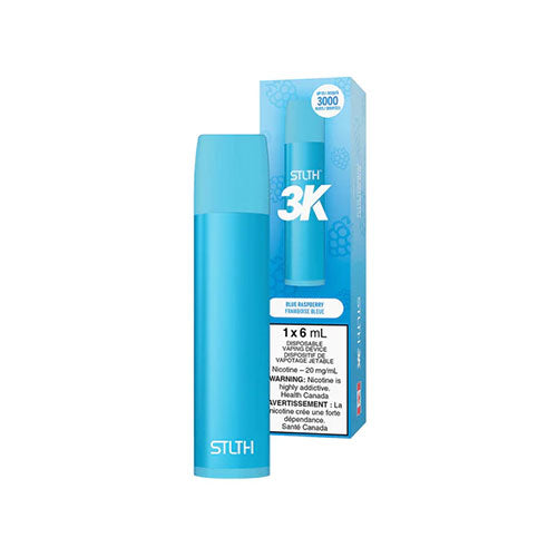 STLTH 3K Blue Raspberry Disposable Vape 20mg - Online Vape Shop Canada - Quebec and BC Shipping Available