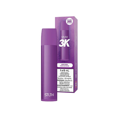 STLTH 3K Grape Punch Disposable Vape 20mg - Online Vape Shop Canada - Quebec and BC Shipping Available