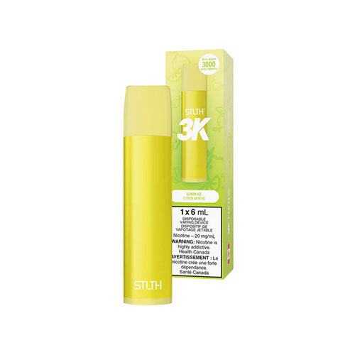 STLTH 3K Lemon Ice Disposable Vape 20mg - Online Vape Shop Canada - Quebec and BC Shipping Available