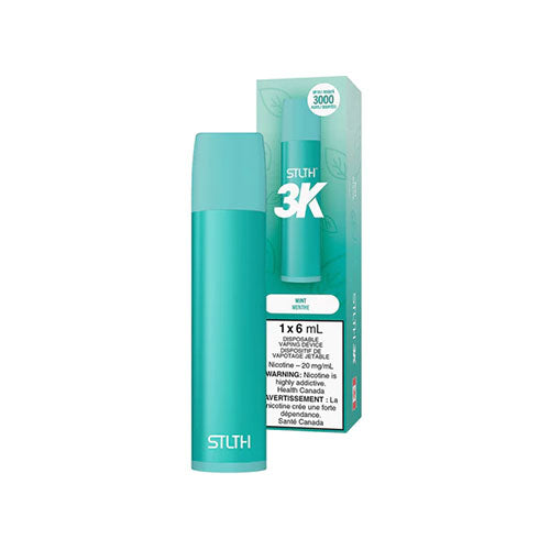 STLTH 3K Mint Disposable Vape 20mg - Online Vape Shop Canada - Quebec and BC Shipping Available