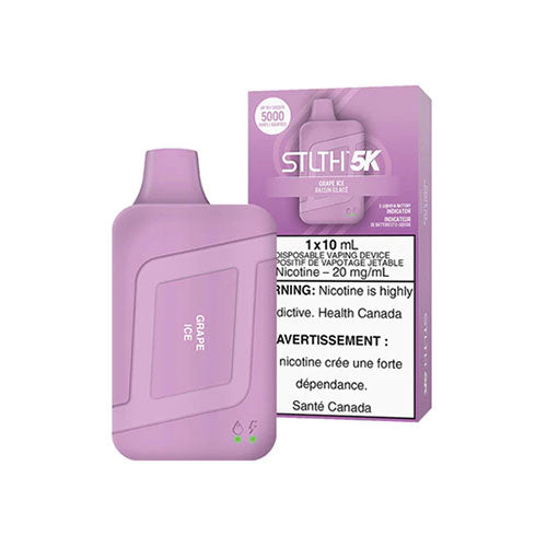 STLTH 5K Grape Ice Disposable Vape 20mg - Online Vape Shop Canada - Quebec and BC Shipping Available