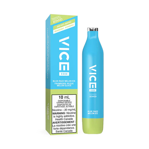 Vice Vape 5500 Blue Razz Melon Ice - Online Vape Shop Canada - Quebec and BC Shipping Available