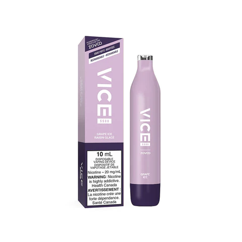 Vice Vape 5500 Grape Ice - Online Vape Shop Canada - Quebec and BC Shipping Available
