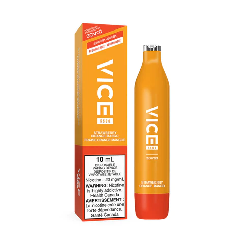 Vice Vape 5500 Strawberry Orange Mango - Online Vape Shop Canada - Quebec and BC Shipping Available