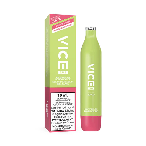 Vice Vape 5500 Watermelon Honeydew Ice - Online Vape Shop Canada - Quebec and BC Shipping Available