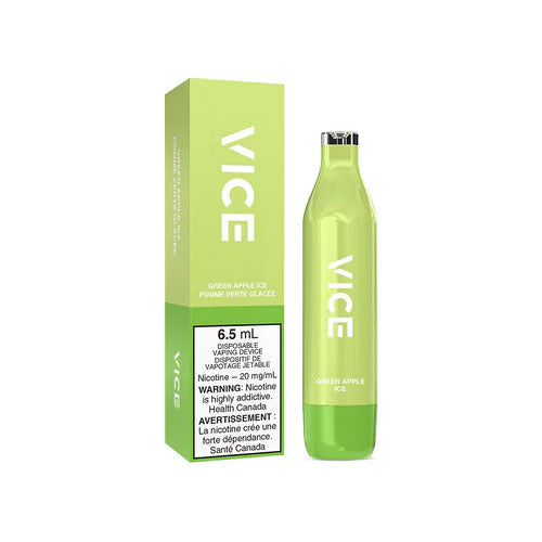 Vice Green Apple Ice Disposable Vape - Online Vape Shop Canada - Quebec and BC Shipping Available