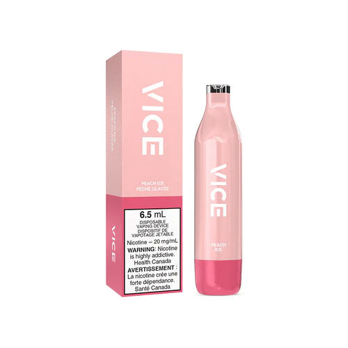 Vice Peach Ice Disposable Vape - Online Vape Shop Canada - Quebec and BC Shipping Available