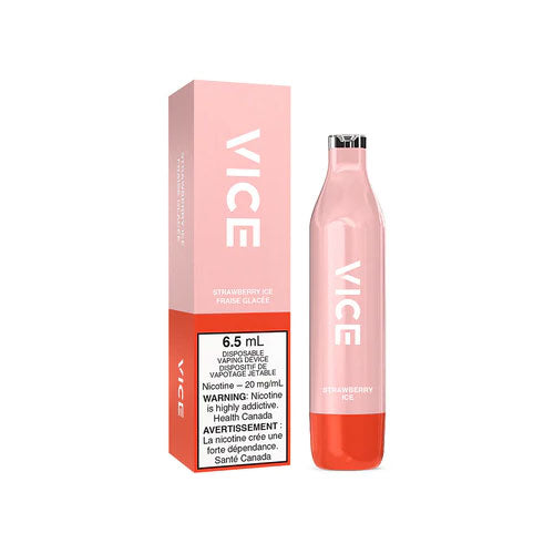 Vice Strawberry Ice Disposable Vape - Online Vape Shop Canada - Quebec and BC Shipping Available