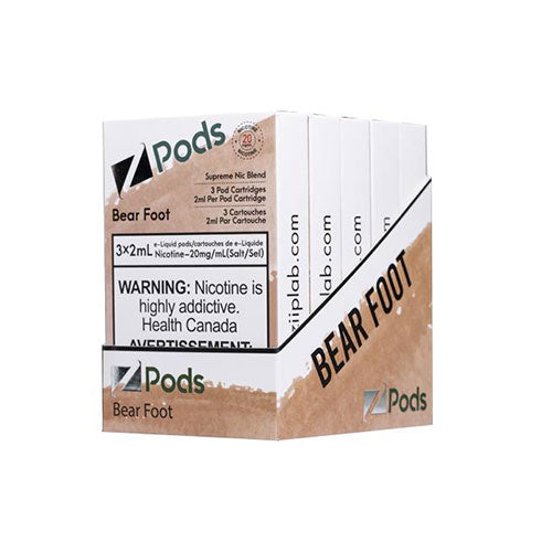 Z Pods Supreme Nic Bear Foot - Online Vape Shop Canada - Quebec and BC Shipping Available
