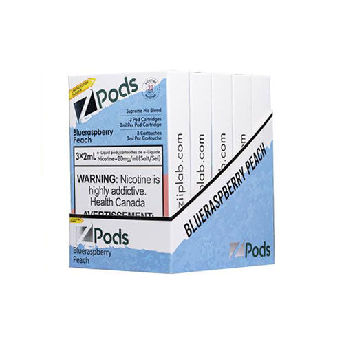 Z Pods Supreme Nic Blue Raspberry Peach - Online Vape Shop Canada - Quebec and BC Shipping Available