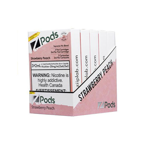Z Pods Supreme Nic Strawberry Peach - Online Vape Shop Canada - Quebec and BC Shipping Available