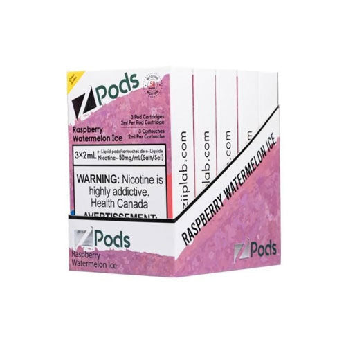 Z Pods Supreme Nic Raspberry Watermelon Ice - Online Vape Shop Canada - Quebec and BC Shipping Available