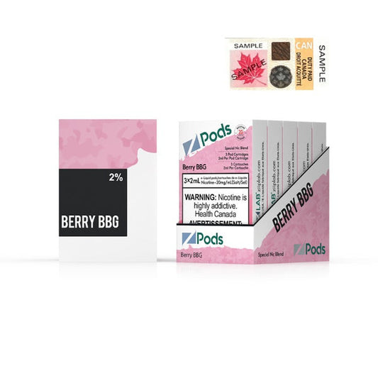 Z Pods Berry BBG Stlth Compatible Pods - Online Vape Shop Canada - Quebec and BC Shipping Available