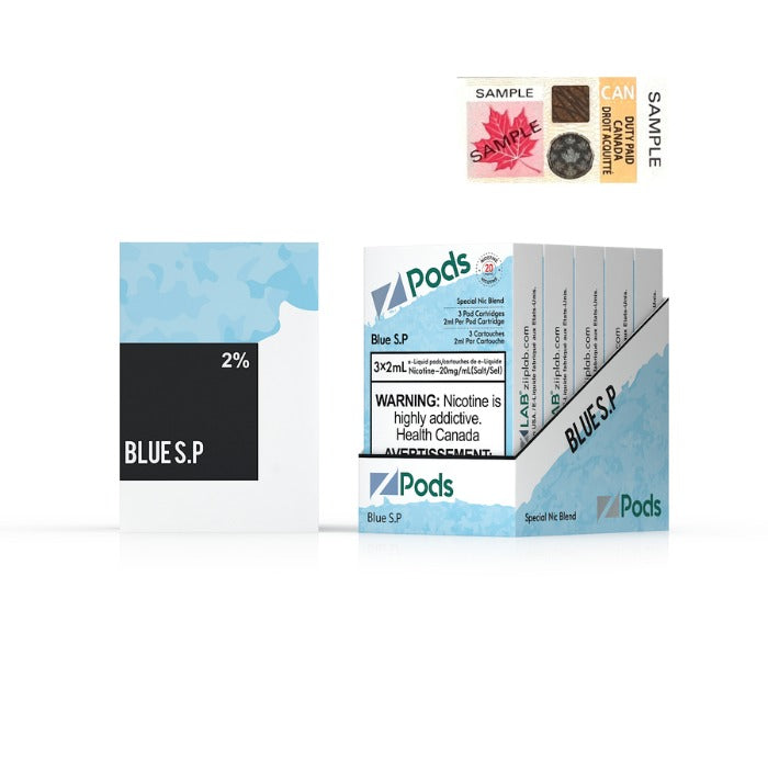 Z Pods Blue S.P. Stlth Compatible Pods - Online Vape Shop Canada - Quebec and BC Shipping Available