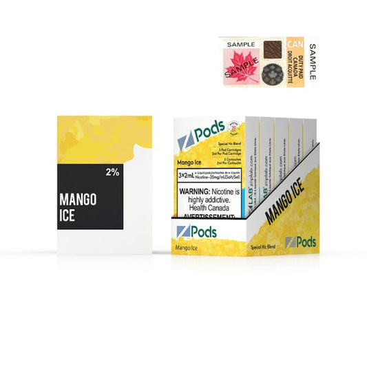 Z Pods Mango Ice Stlth Compatible Pods - Online Vape Shop Canada - Quebec and BC Shipping Available